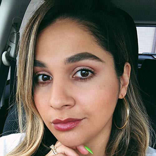 Gacimy Gold Hoop Earrings For Women, 14K Gold Plated Hoops With 925 Sterling Silver Post, Yellow Gold 40Mm Medium #TOP2