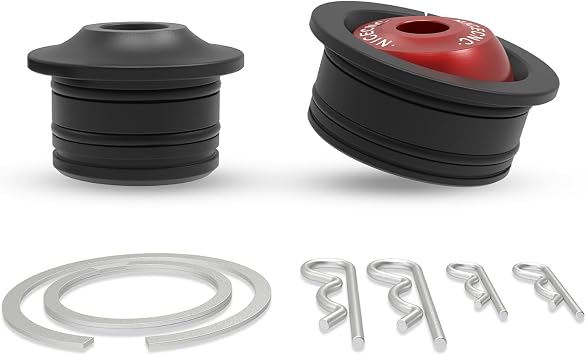Bevinsee Spherical Shifter Cable Bushings for Cables | Compatible with Honda Civic Accord Type R 9th, 10th Gen Fit CRZ 2007+ Vehicles