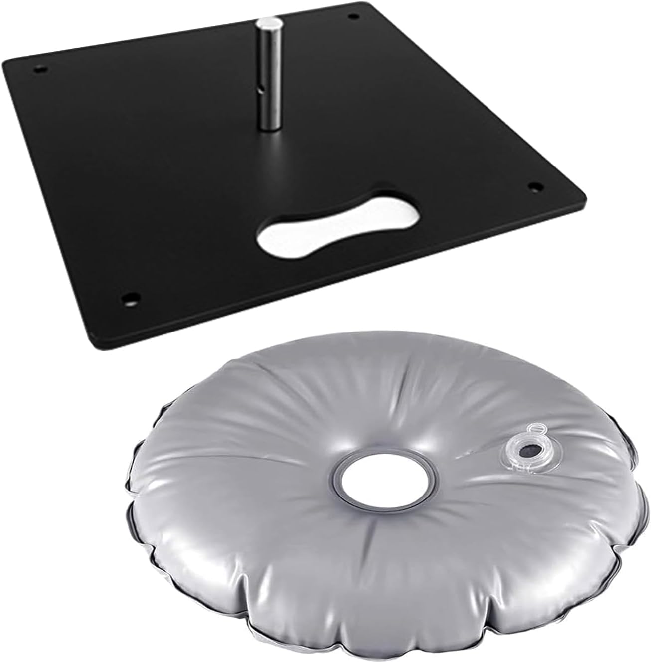 CS&BEAUTY Feather Flag Stand Base and Weight Bag for Feather Flag Pole,Heavy Duty Flag Pole Holder Flat Ground Stake for Swooper Flag and Feather Banner Pole