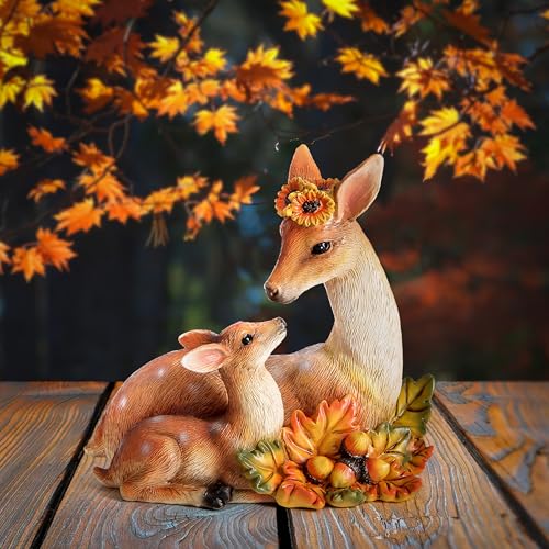 Garden Deer Decor Fall Animal Statue Outdoor Thanksgiving Autumn Decoration - image 1