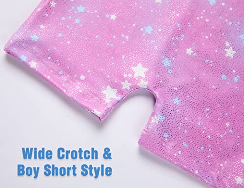 Image of TENVDA Leotards for Girls Gymnastics One Piece Biketard（Multiple Colors） | Sparkly sleeveless unitards