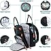 Multifunctional Foldable Mommy Bag, Diaper Bag with Waterproof Design, Zoned Storage for Baby Bottles Clothes (Silvery)