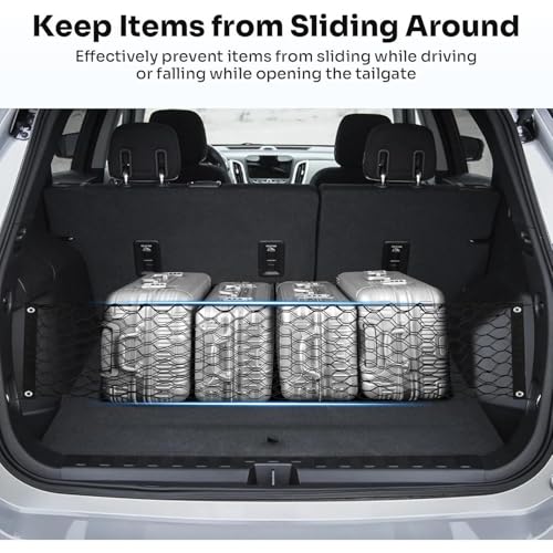 Filet de rangement pour coffre de voiture sac filet elastique double couche - 6