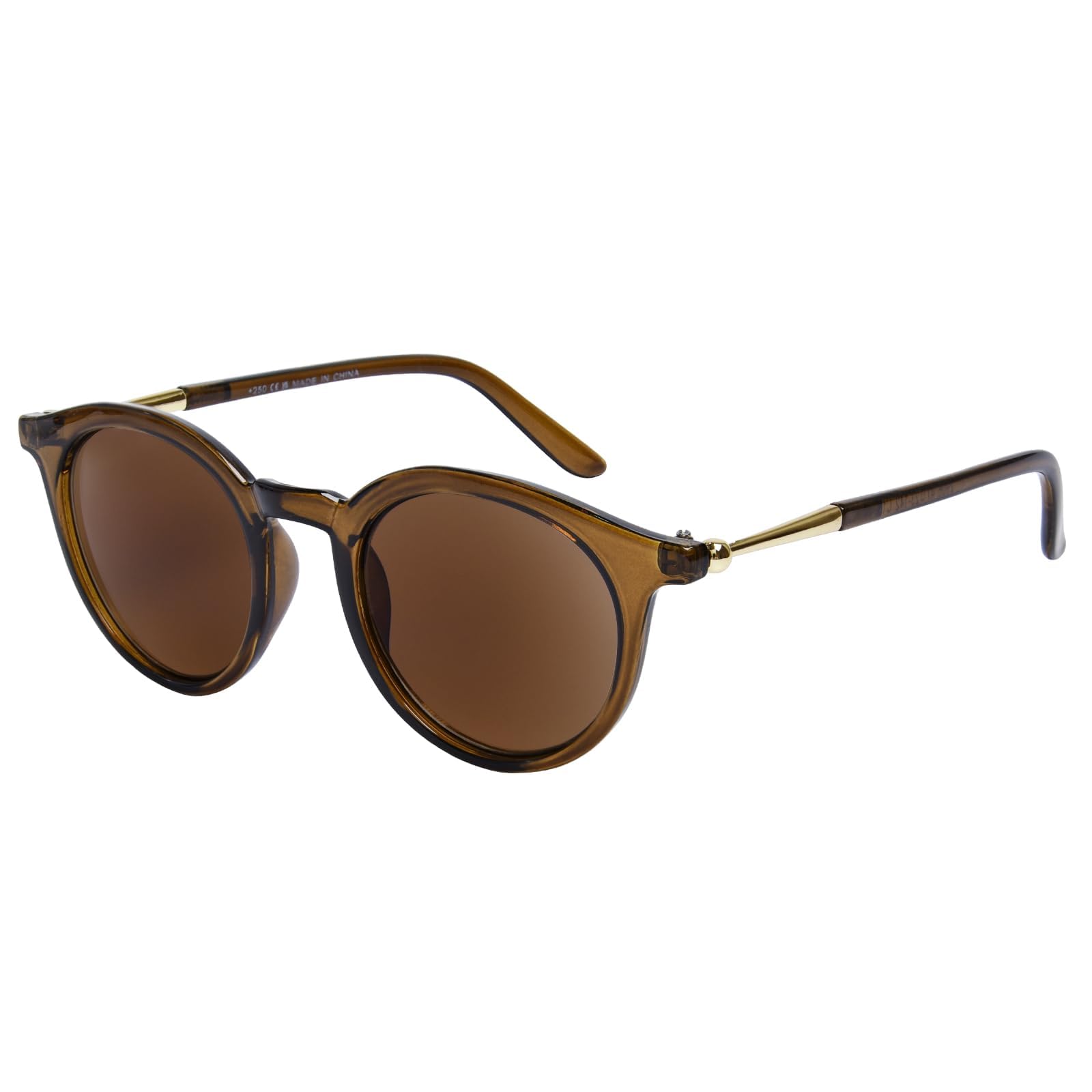 ZESAKER Reader Sunglasses for Women Classic Round Frame Full Lens Reading Sunglasses Outdoor UV400 Protection Eyeglasses