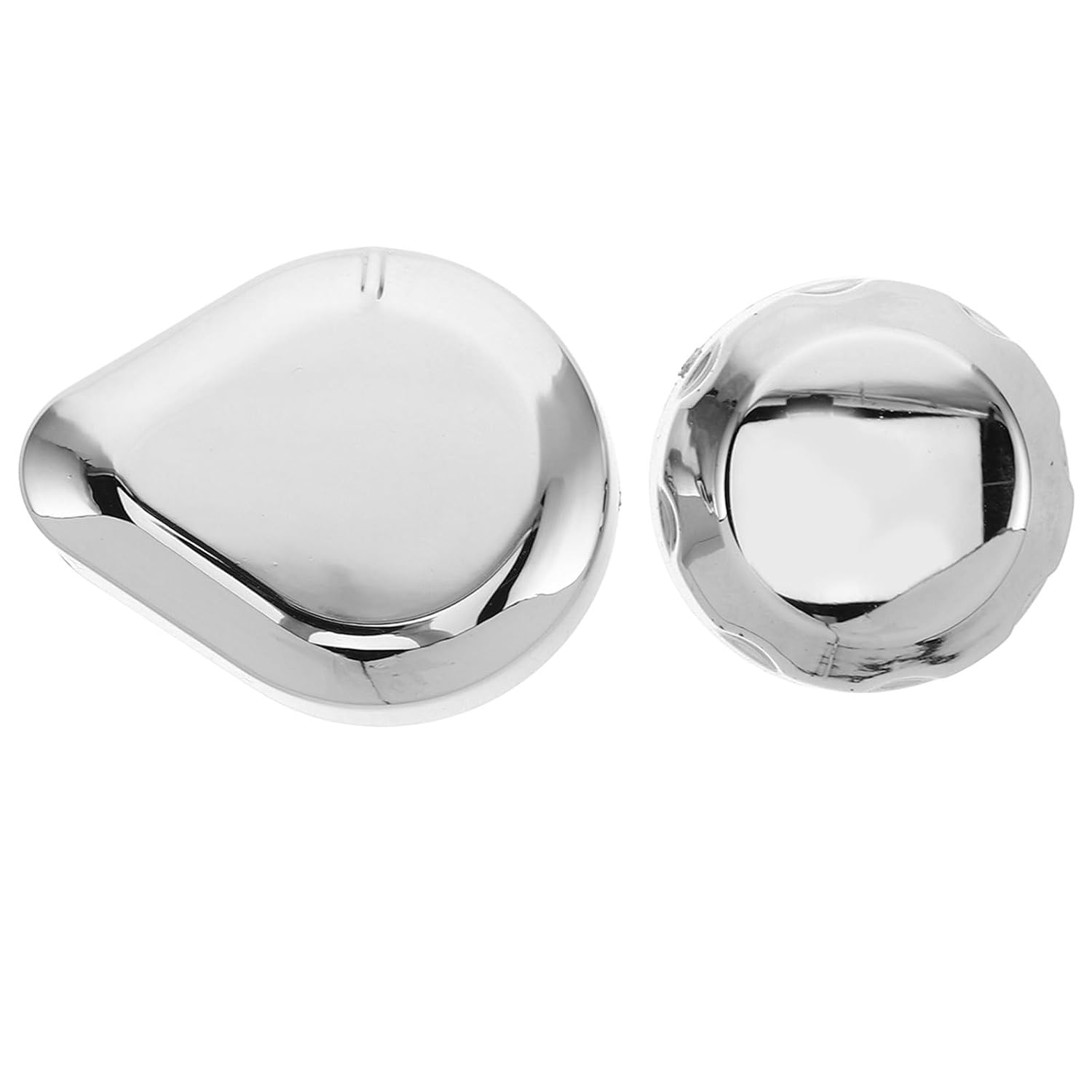 Audio Adjustment Push Button Start Stop Cover, 2pcs Motorcycle Sound System Control Knobs Compatible with Honda Gl1800, Decorative Electroplated Switch Accessories for Bike