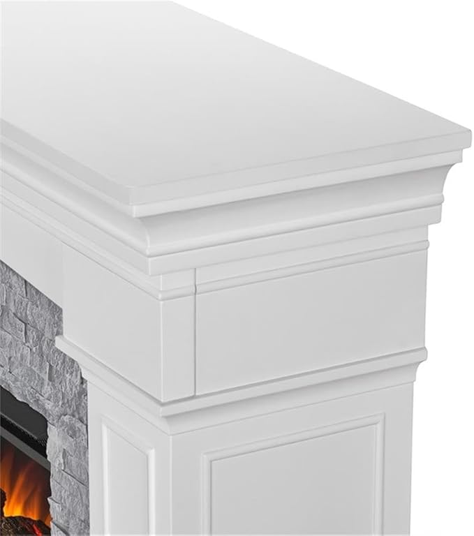 Chimenea Eléctrica Real Flame Deland Grand 1500W, Blanca miniatura 8