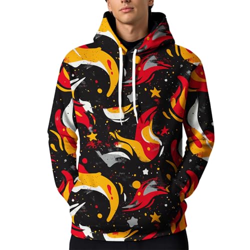 KOG Herren Hoodie Mit Backprint - Kapuzenpullover Für Streetwear Style