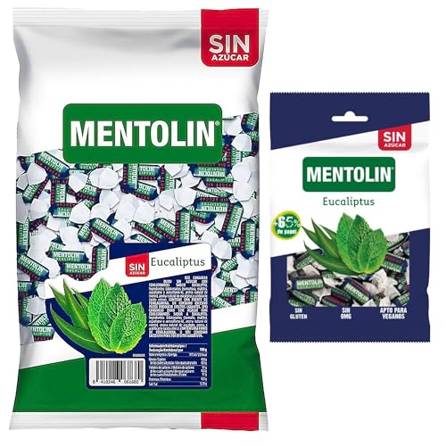 Mentolín caramelos duros eucaliptus s/a bolsa 1kg y de regalo eucaliptus s/a bolsa 100g