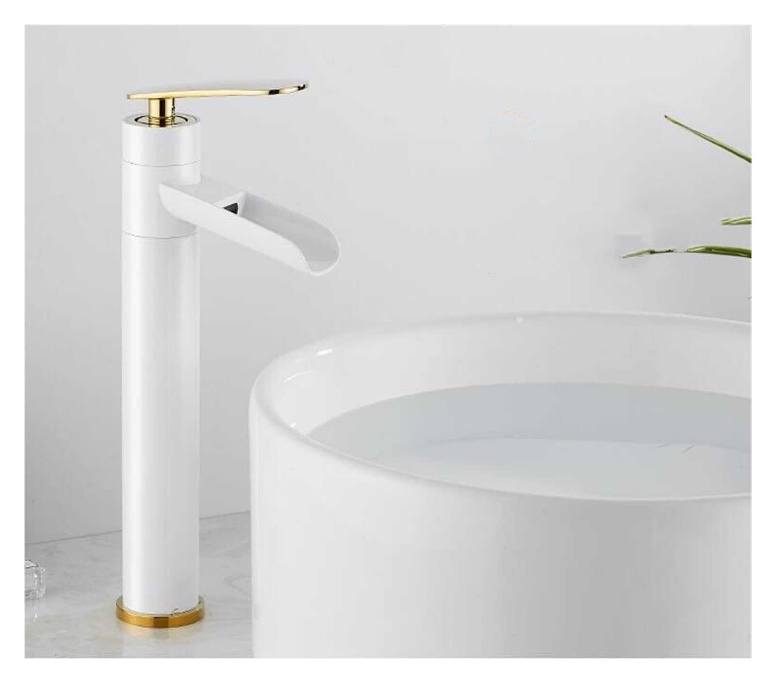 Robinet de salle de bain cascade mitigeur de lavabo laiton haut