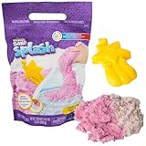 Kinetic Sand Splash, 1.5lb White-Pink Color-Change Play Sand & Character Mold, Resealable Bag, Sensory Toys, Holiday Gifts & Stocking Stuffers for Kids Ages 3 and up