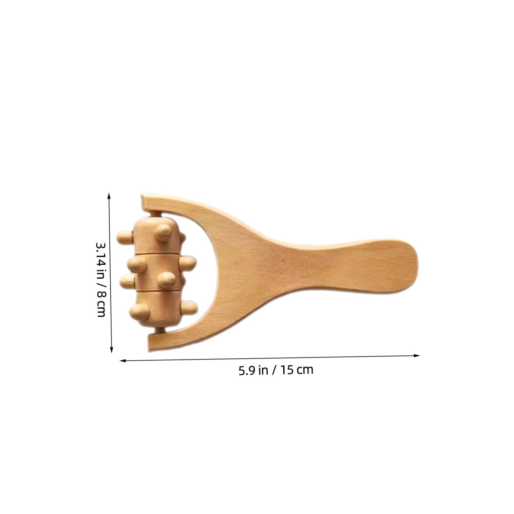 8 piezas Herramienta de Masaje de Madera para Pies Espalda Cuello y Brazos Portátil y Ligera Multifuncional para Aliviar Dolores Musculares y Mejorar Circulación