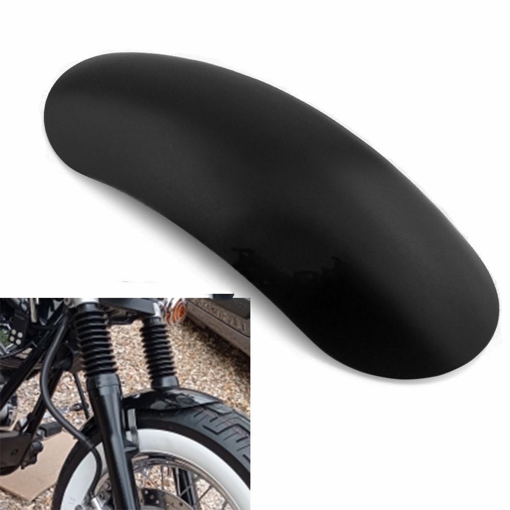 Motorrad-Kotflügel Unlackiert Schwarz Motorrad Kotflügel Vorne Kotflügel Kurz Custom Universal Fender Street Bike Dirt Bike Für Dual Sport Für Cruiser Für Bobber KotflüGel Kotflügelschutz