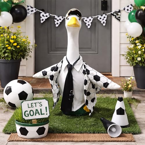 Statue d'oie en polyester decoration chaleureuse de style occidental pour entree
