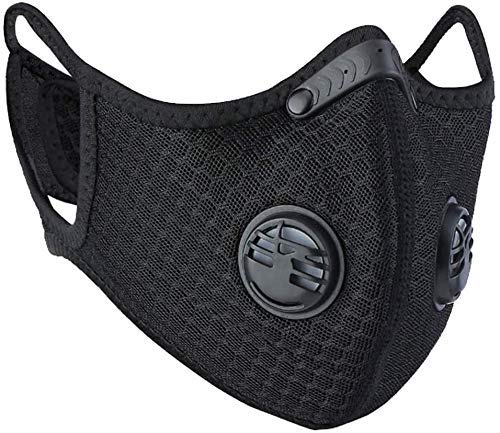 Pro-Tech Stylish Mesh-Mask w/Replaceable Filter (Solid Black)