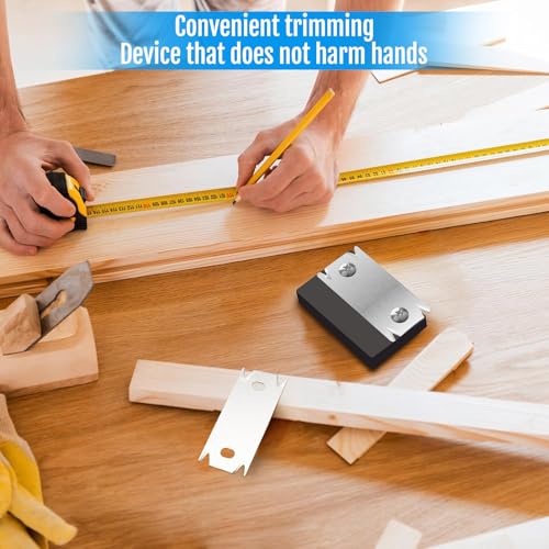 Bztzhm Kantenschneider für Holzbearbeitung, Kantenhobel aus Holz, Kantenschneider mit 1 Ersatzklinge für Holz, PVC, ABS, rutschfester Hobel
