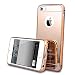 For iPhone 5 5s Case, Roybens Luxury Metal Air Aluminum Bumper Detachable + Mirror Hard Back Case 2 in 1 Cover Ultra-Thin Frame For Apple iPhone 5 5s - Retail Packaging(RoseGold)