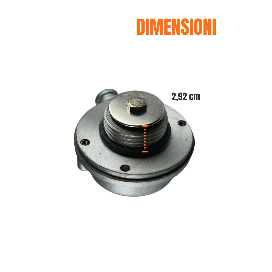 Kit Coperchio Punterie con Alzavalvola Completo - Compatibile Motore Lombardini LDA 100, 4LD 640, LDA 640, 4LD 820, LDA 820, LDA 96 e LDA97 – Tappo Sfiato Olio - Tappo Starter - Guarnizione