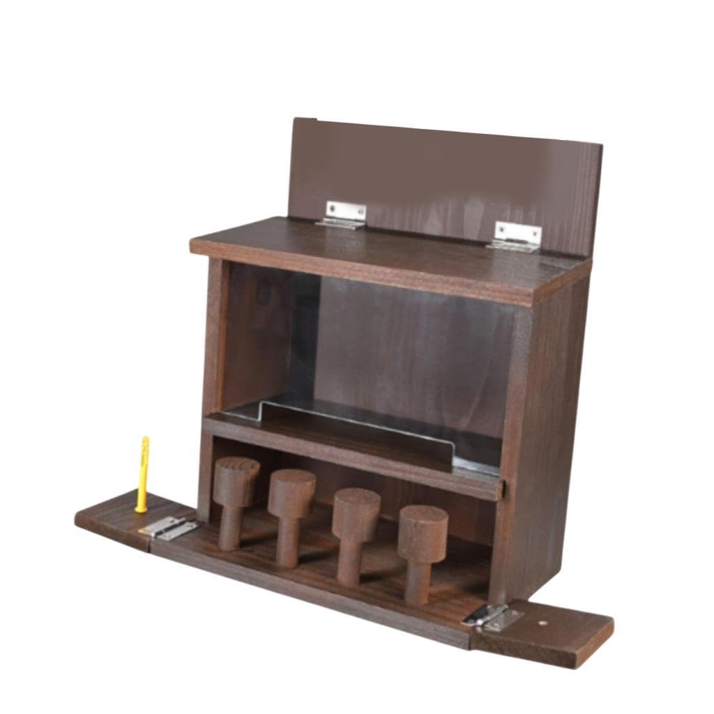 Mangiatoia per Scoiattoli in Legno Regalo Mangiatoia per Scoiattoli in Legno per Patio Fuori Inverno