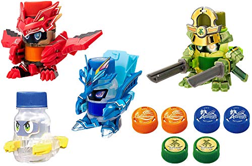 【メーカー特典『ボトルマン プロトタイプ』付き！】キャップ革命ボトルマン ボトルマン BOT-01/BOT-02/BOT-03/BOT-05/プロトタイプ 【全5種セット】のサムネイル