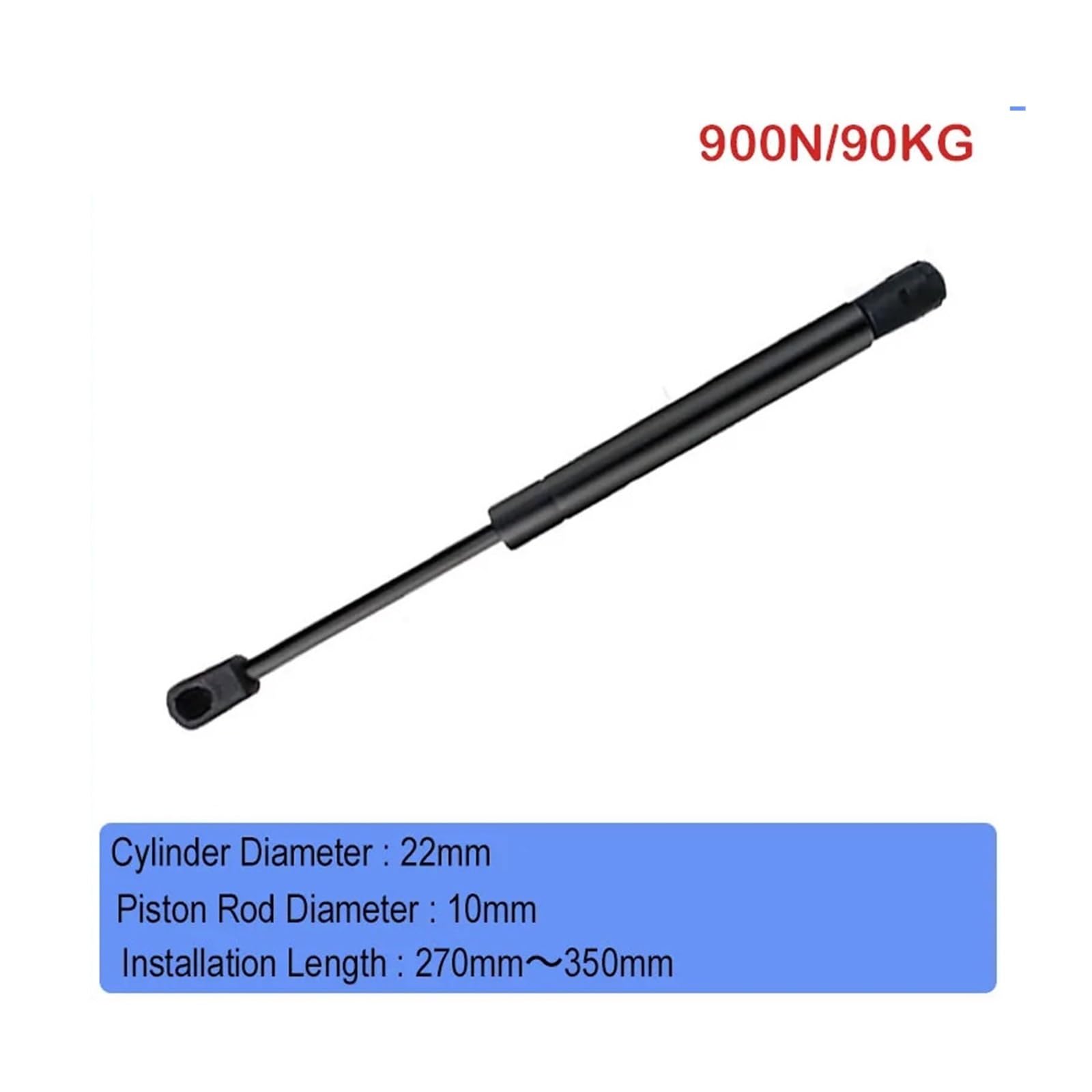 Barras de puntal universales Amortiguador resorte gas Puntal soporte elevación hidráulica | Puntal de soporte de elevación hidráulica 270mm-350mm 90kgs/900N for máquina de cama de barra RV(22-10-130-350)