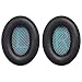 Produktbild LUCY WEI Ersatz Ohr Polster Kissen,Ohrpolster Ersatz Ohrkissen Kompatibel für Bose QuietComfort 15 QC15 QC25 QC35 Ae2 Ae2w(Schwarz/Blau)