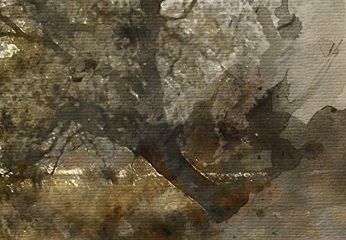murando - Wandbilder Hirsch 120x40 cm 1 Teilig Wand Deko Leinwand Bilder Groß XXL Wanddeko Wohnzimmer Schlafzimmer Kunstdrucke Panoramabild - Landschaft Natur Tier Wald Wiese wie gemalt g-B-0042-b-a