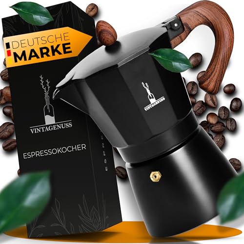 VINTAGENUSS Espressokocher Aluminium für 6 Tassen - NEUAUFLAGE 2023-...