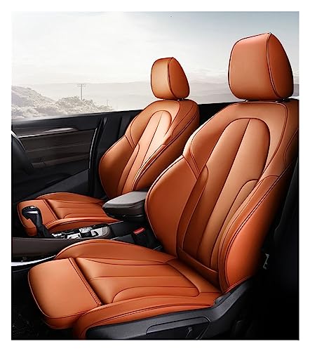 Housse Siège Voiture en Cuir Luxe Orange pour BMW Série 3 E46 E90 F30