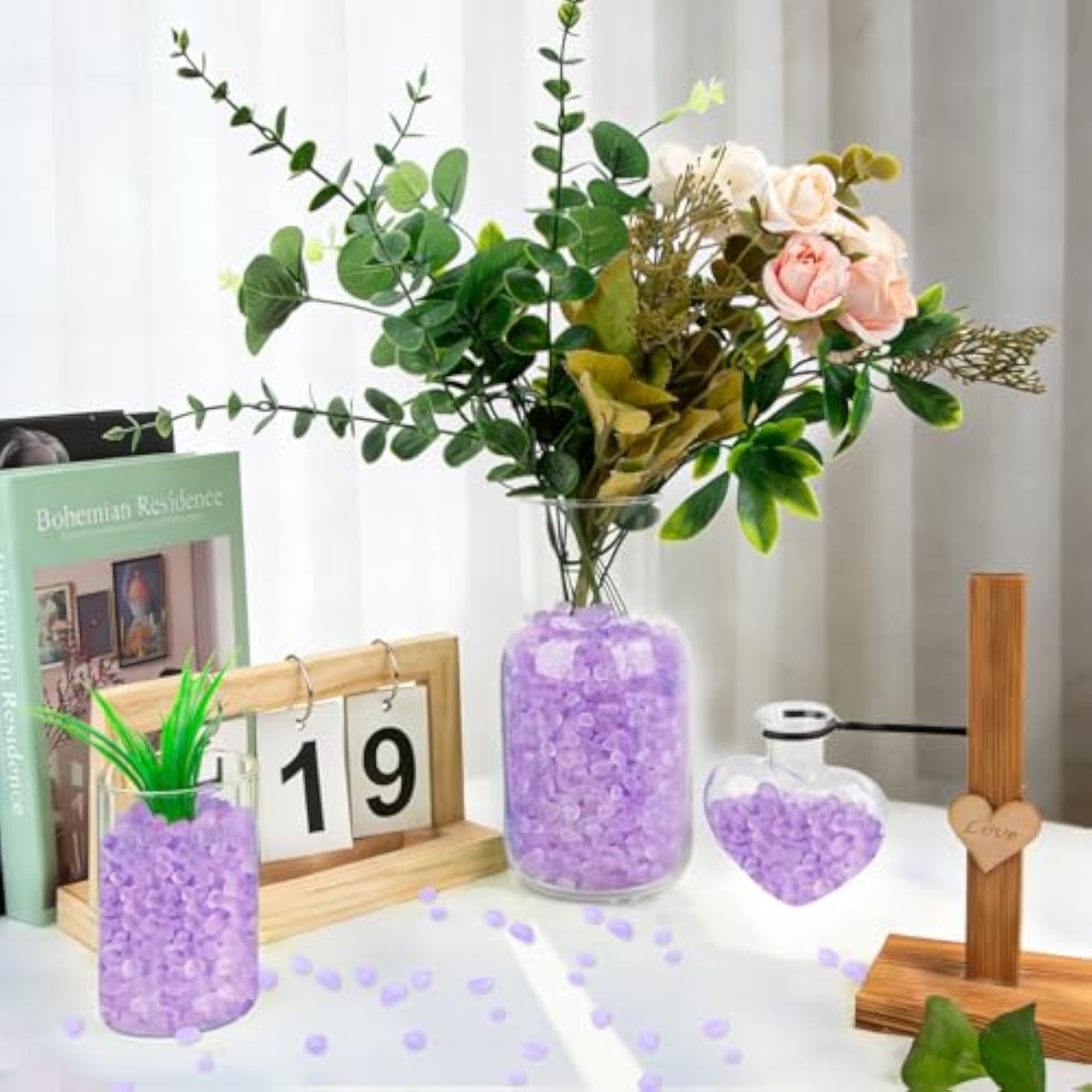 Lavender Pebbles for Crafts and Home Decor