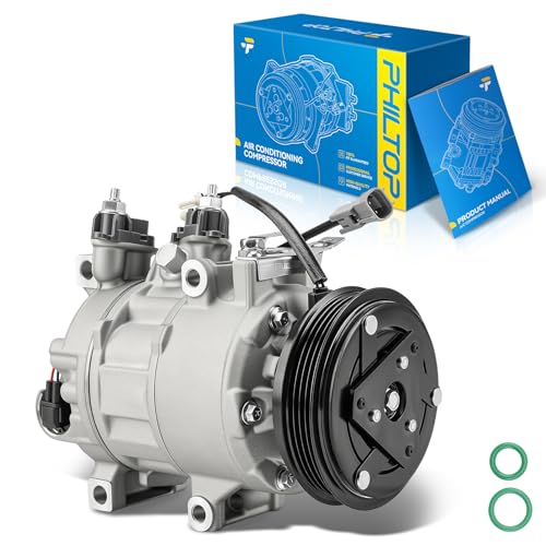 Image of PHILTOP YCC376 Air Conditioner AC Compressor with Clutch for Ford Focus 2016 2.0T, 2014-2018 2.0L