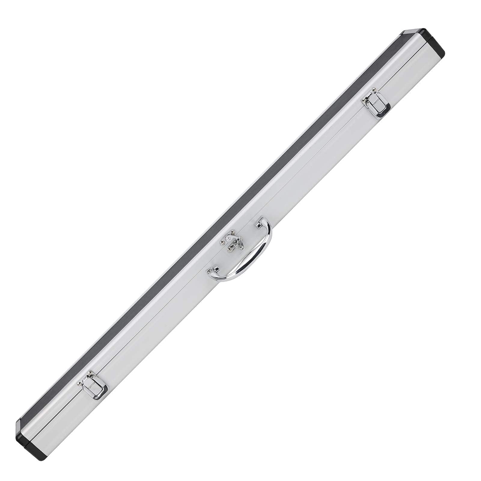 Boîte à Queues De Billard, 1/2 Aluminium Billard Pool Queue Stick Boîte Rigide 31,9 Pouces Étui à Queue De Billard Doublure En Mousse Souple Transportant le Stockage Billard Pool Queue De Billard Supp