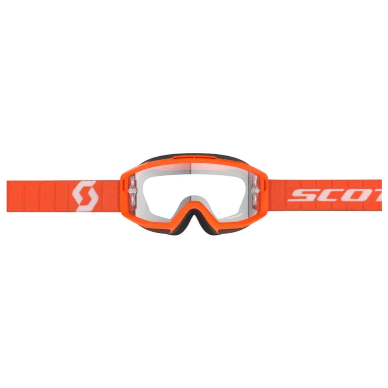 SCOTT Split OTG Goggles (One Size Fits Most, Orange/Clear Lens)