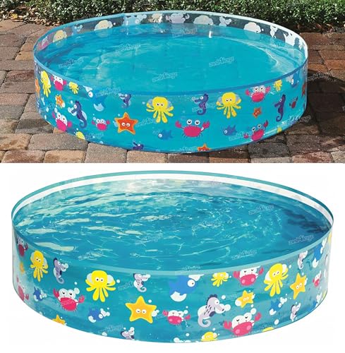 Image of Zest 4 Toyz Swimming Pool for Kids Baby Adult Aquababes Bathtub for Indoor Outdoor Play (4 Feet)
