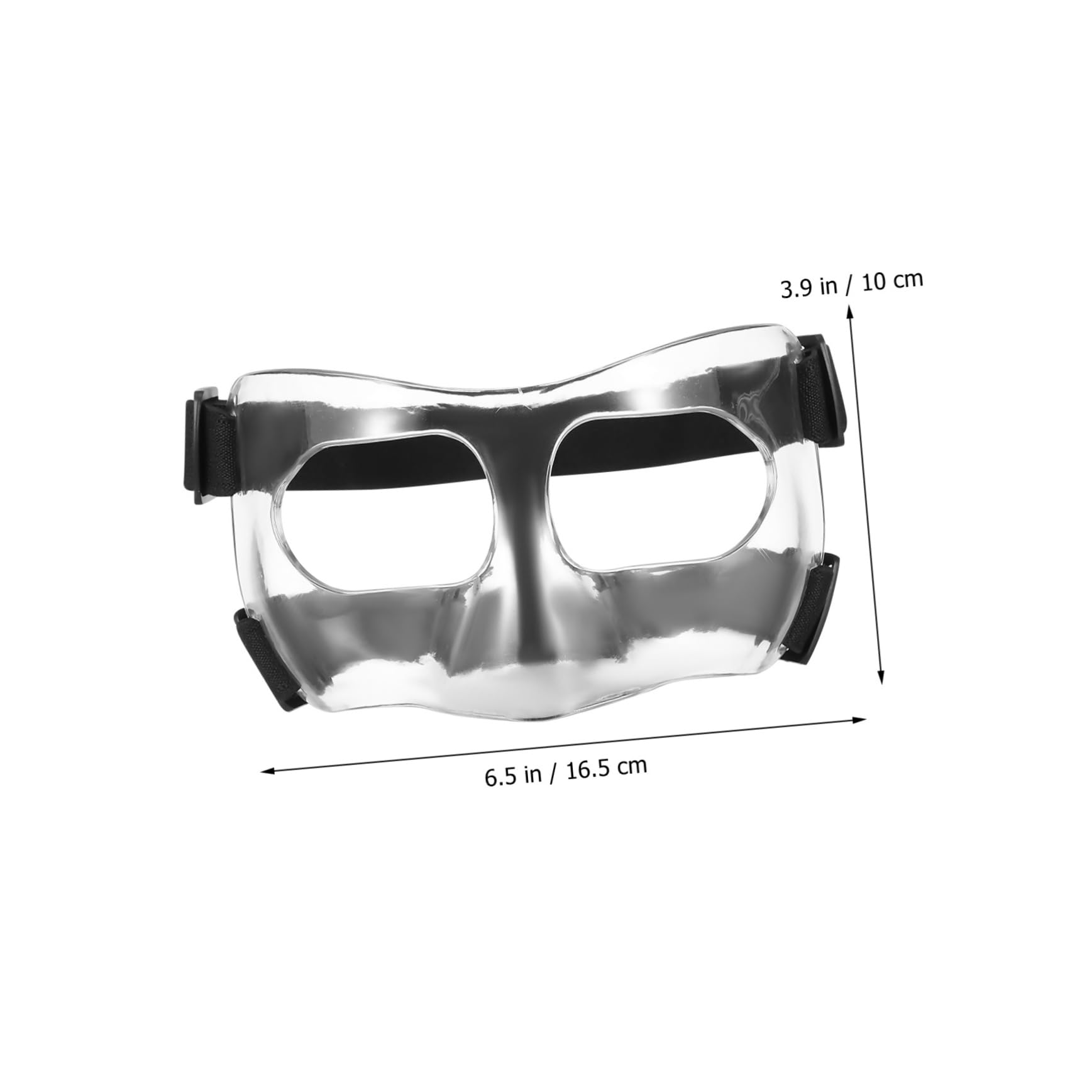 BESPORTBLE Adjustable Face Guard Nose Mask for Sports Clear Protective Facial Mask for Basketball Soccer Youth Softball and Baseball Comfortable Reliable Versatile Ages