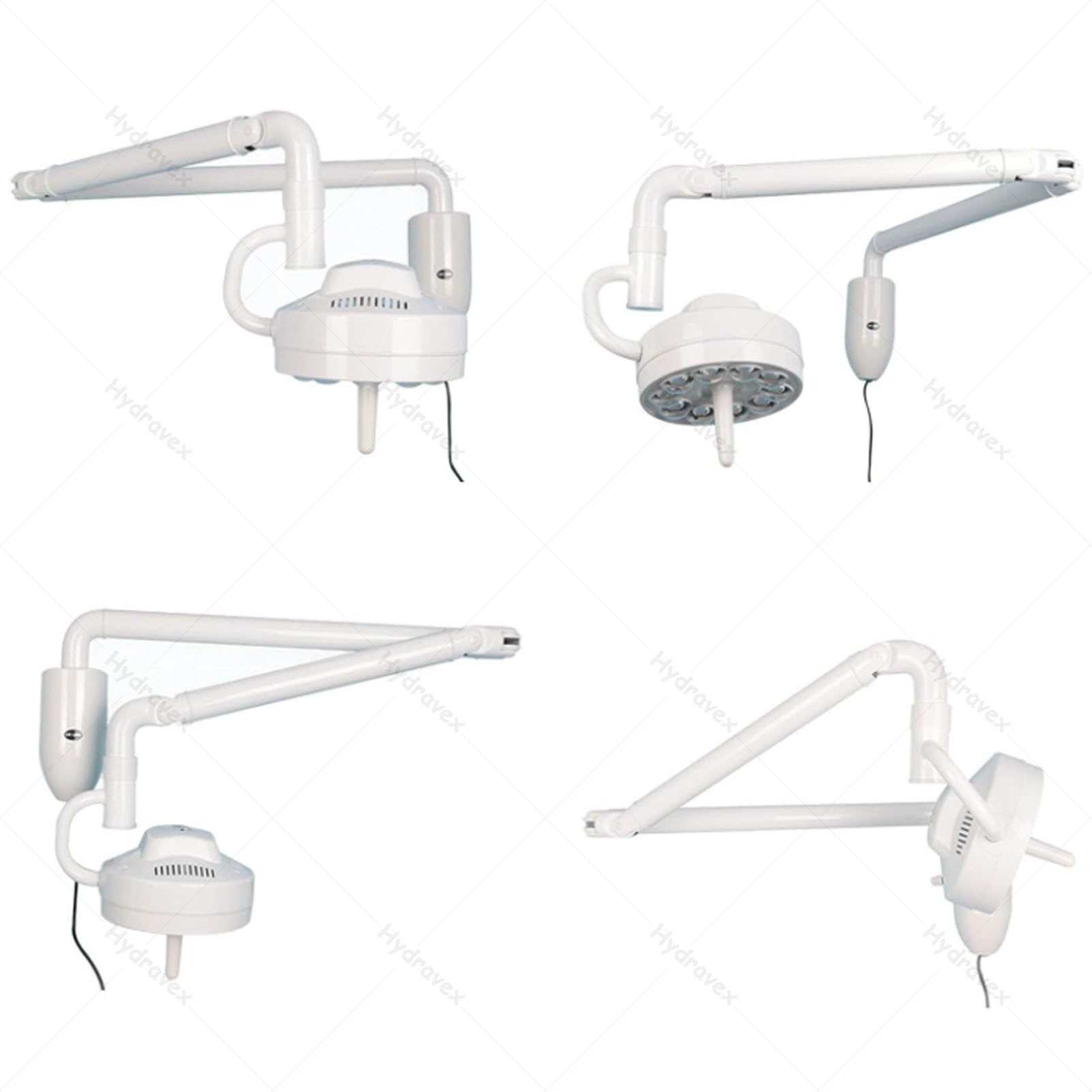Lampada per esami medico-chirurgici orientabile a 360°, lampada da parete per uso veterinario, lampada a LED per esami chirurgici, lampada per ginecologia, ambulatorio e chirurgia odontoiatrica.