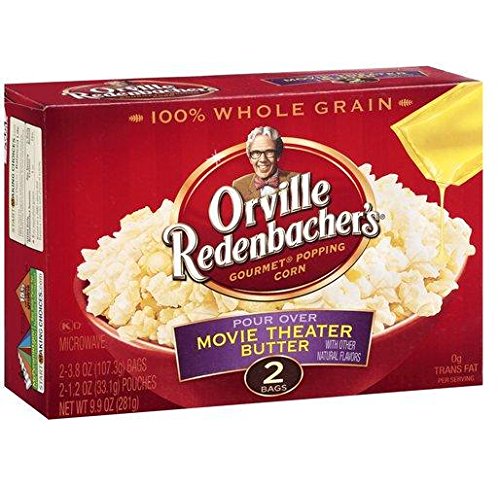 Orville Redenbacher's Pour Over Movie Theater Butter Flavored Popcorn (Pack of 5) 2 Count Boxes