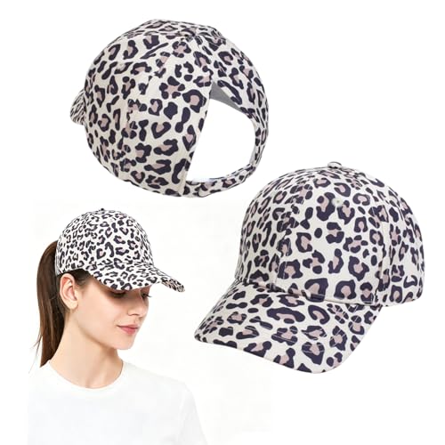 Casquette de baseball léopard femme rétro accessoire de tête idéal loisirs plein air
