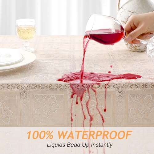 Kaixinbao Waterproof PVC Vinyl Rectangular Tablecloth (Various Sizes & Patterns) - image 4