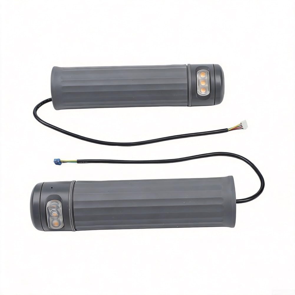 Puños de manillar ABS gris 22.9mm con luces para Xiaomi