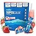 Nello Supercalm Powdered Drink Mix, Cortisol Reducer*, Sleep Aid Supplement, L Theanine, Ksm-66 Ashwagandha, Magnesium Glycinate, Vitamin D 3, No Sugar, Non GMO, 20 Ct, Strawberries & Cream
