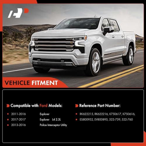 A-Premium 8Pcs Front End Suepnsion Kit, Front Lower Control Arm, Sway Bar Link, Inner Outer Tie Rod End, Compatible with Ford Explorer 2011-2017, Police Interceptor Utility 2013-2016 - Image 3