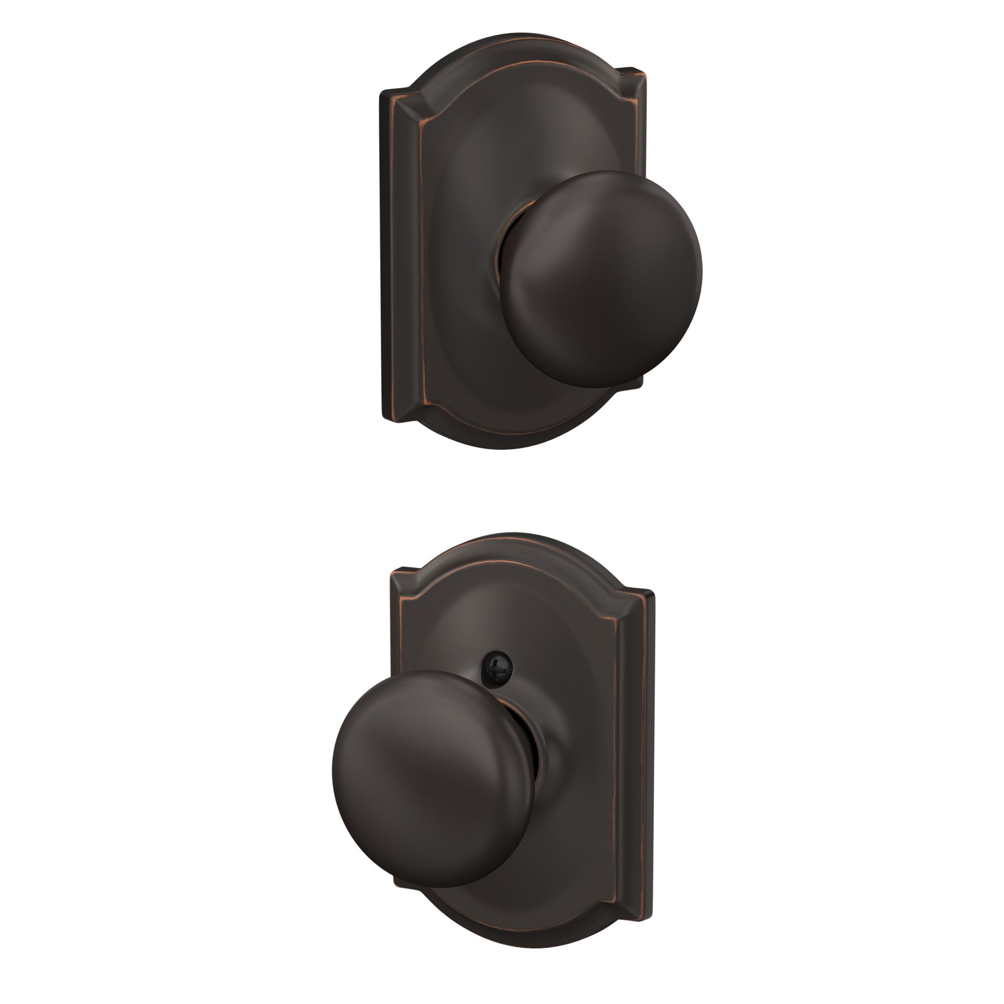 Schlage Camelot Koleksiyon Plymouth Passage Düğmesi, F10 PLY 716 CAM