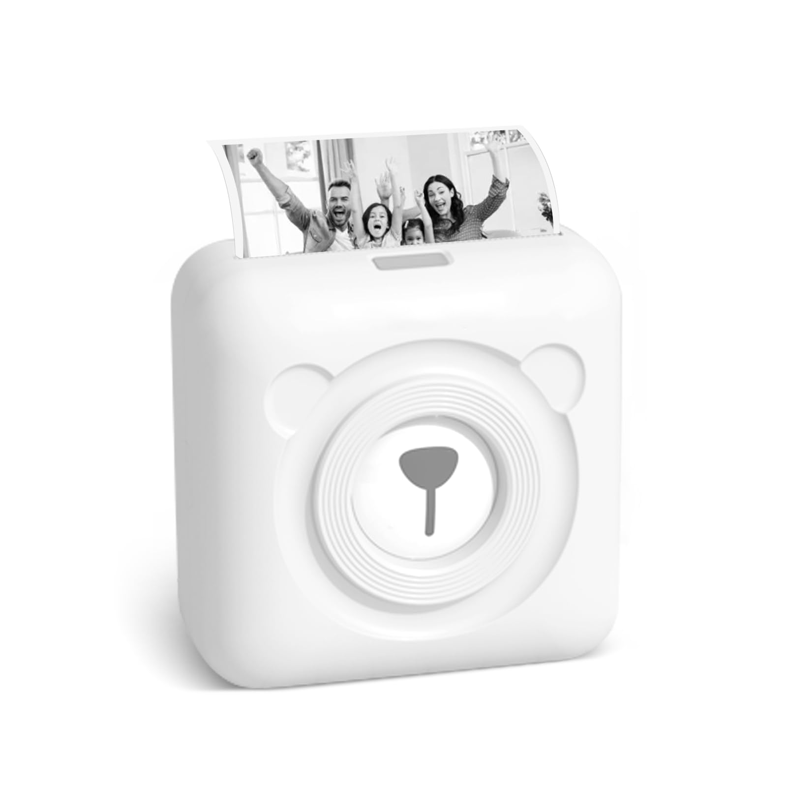 Stampante Termico Bluetooth Portatile, Stampante Etichette Adesive con Ricarica USB, per Appunti di Studio, Foto