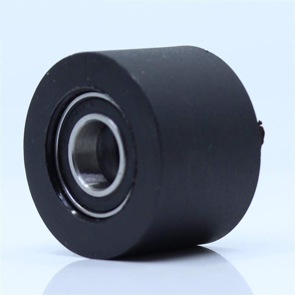 Tangjc-b PU 698 de cojinete de Rodillos del Eje 8mm 8x40x30mm PU de poleas con Dos rodamientos de Rueda de Poliuretano Guiding Rodillo de Arrastre for Puertas correderas (Size : 10Pcs)