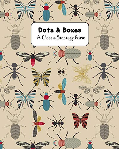 Dots & Boxes A Classic Strategy Game: Large and Small Playing Squares, Big Book Dot to Dot Grid, Game of Dots, Boxes, Dot and Line, Pigs in a Pen, Blank Pages, Butterflies and Bugs image 3