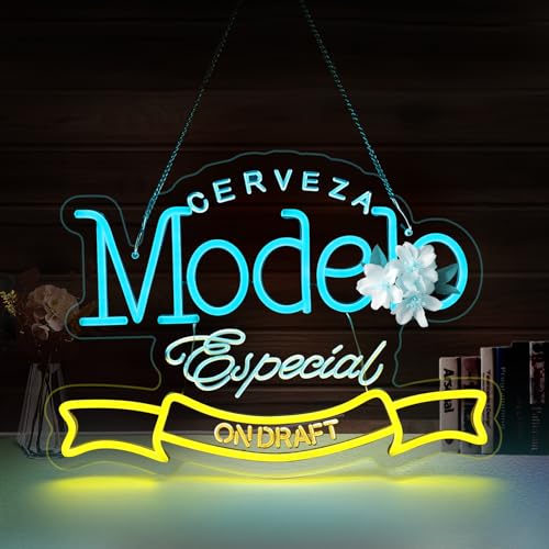 Model Neon Light Sign Dimmable LED Beer Up for Home Bar Man Cave Decor