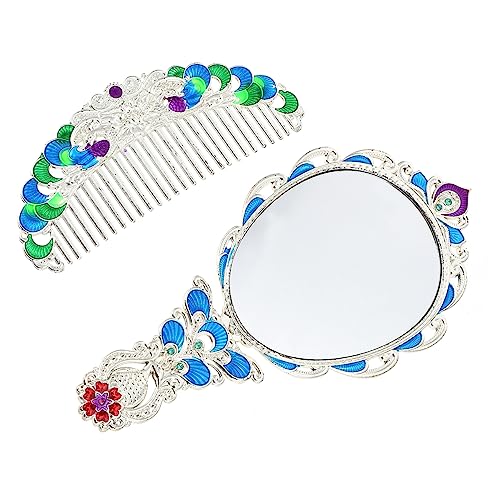 Ensemble de miroirs de poche vintage à utiliser en déplacement et au bureau