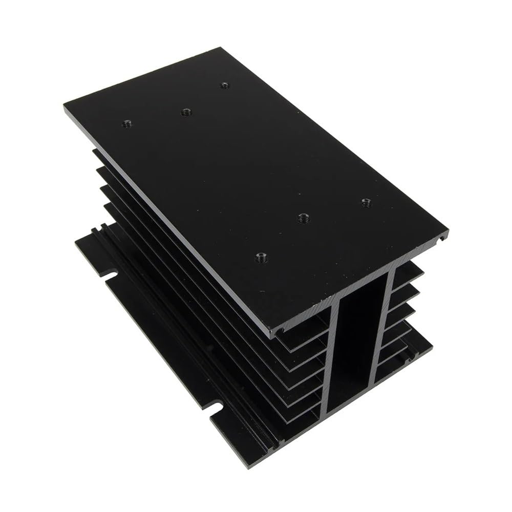 FHSH01-150B Black 150 * 100 * 80 mm 80A Three Phase SSR Heat Sink Three Phase Solid State Relay Aluminum Heat Sink/Radiator