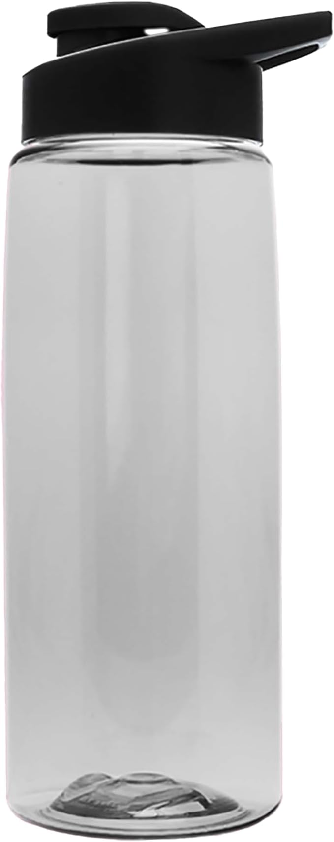 4-pack 26 oz Water Bottles, Tritan Sports Water Bottle with Flip Top, Clear Water Bottle with Black Lid, BPA Free, Made in USA by Gary Plastic Packaging