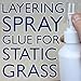 War World Scenics Static Grass Layering Spray 500ml for Model Railway Dioramas & Wargame Terrain